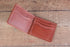 chestnut leather bifold wallet